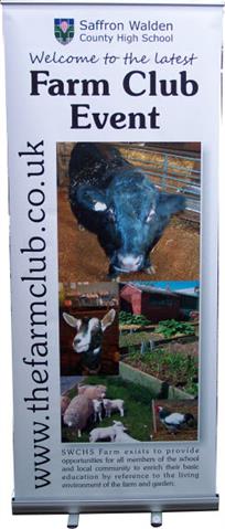Premier roll up banner - The Farm Club