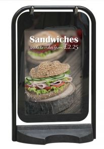 Swinger Poster Holder Pavement Sign